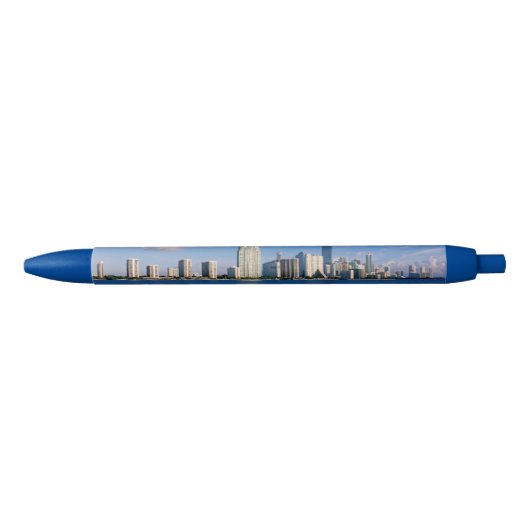 Skyline of Miami Zwarte Inkt Pen (Voorkant)