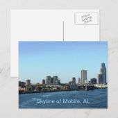 Skyline of Mobile, AL Briefkaart (Voorkant / Achterkant)