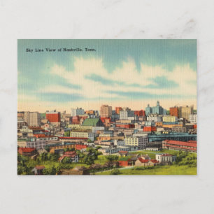 , Skyline of Nashville, Tennessee Briefkaart