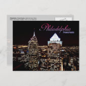 Skyline of Philadelphia, Pennsylvania Briefkaart (Voorkant / Achterkant)