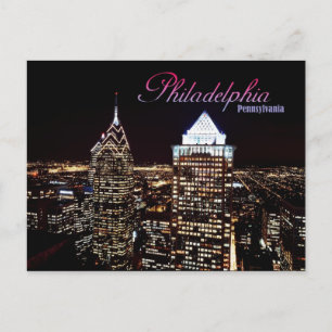 Skyline of Philadelphia, Pennsylvania Briefkaart