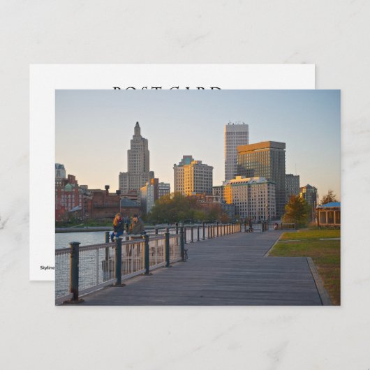 Skyline of Providence, Rhode Island Briefkaart (Voorkant / Achterkant)