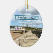 Skyline of St Andrews, Fife, Schotland met Pier Keramisch Ornament (Rechts)