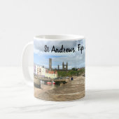 Skyline of St Andrews, Fife, Schotland met Pier Koffiemok (Voorkant links)