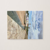 Skyline of St Andrews, Fife, Schotland met Pier Legpuzzel (Horizontaal)