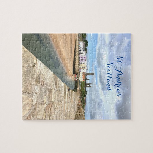 Skyline of St Andrews, Fife, Schotland met Pier Legpuzzel (Horizontaal)