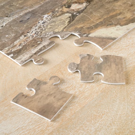 Skyline of St Andrews, Fife, Schotland met Pier Legpuzzel (Zijkant)