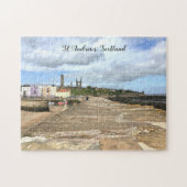 Skyline of St Andrews, Fife, Schotland met Pier Legpuzzel (Horizontaal)