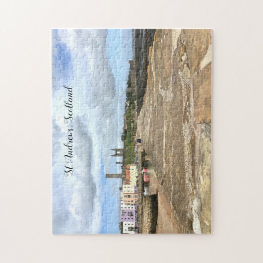 Skyline of St Andrews, Fife, Schotland met Pier Legpuzzel (Verticaal)