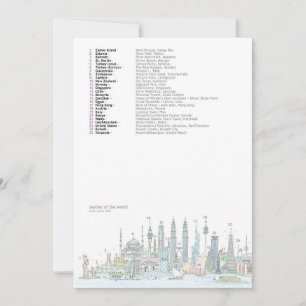 Skyline of the World (Answers) Card Bedankkaart