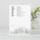 Skyline of the World (Answers) Card Bedankkaart (Staand voorkant)