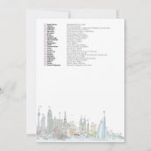 Skyline of the World (Answers) Card Bedankkaart (Achterkant)