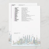 Skyline of the World (Answers) Card Bedankkaart (Voorkant / Achterkant)