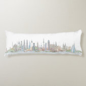 Skyline of the World Lichaamskussen (Voorkant)
