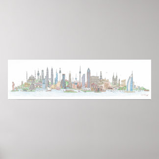 Skyline of the World Poster