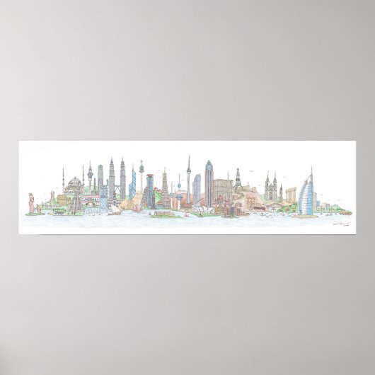 Skyline of the World Poster (Voorkant)