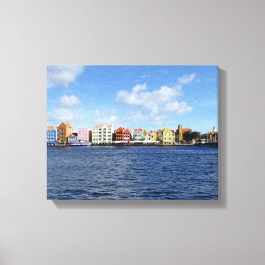 Skyline of Willemstad Canvas Afdruk (Voorkant)