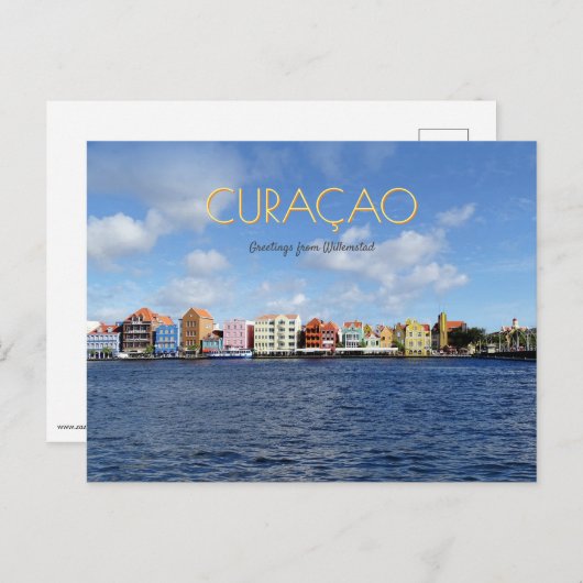 Skyline of Willemstad (customizable) Briefkaart (Voorkant / Achterkant)