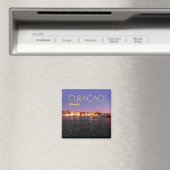 Skyline of Willemstad in Night (aanpasbaar) Magneet (Insitu (Vaatwasser))