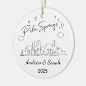 Skyline Palm Springs, Californië Keramisch Ornament (Links)