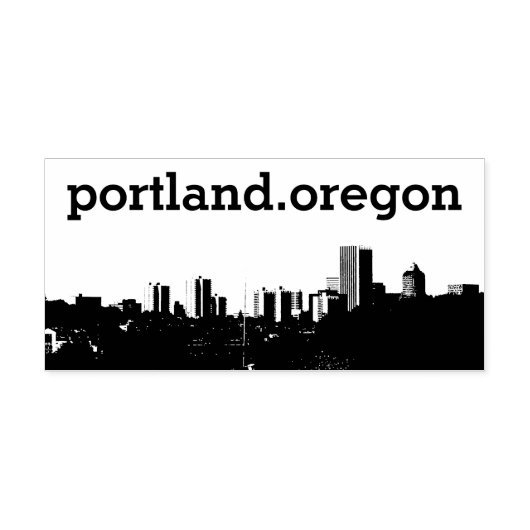 skyline.portland.oregon rubberstempel (Afrduk)