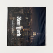 Skyline Poster Sjabloon van New York Wandkleed (Voorkant (horizontaal))