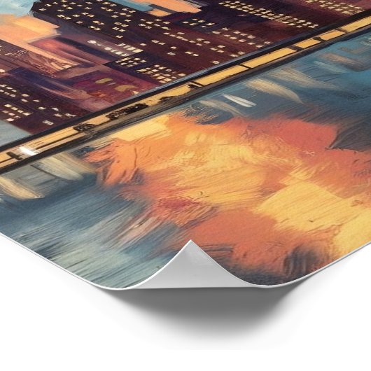 Skyline poster van New York (Hoek)