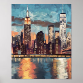 Skyline poster van New York
