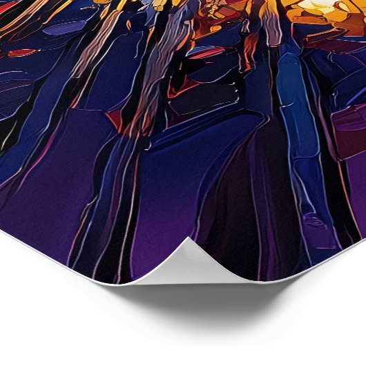 Skyline Poster van San Francisco - Iconisch Califo (Hoek)