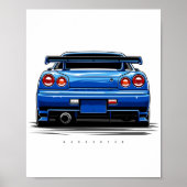 Skyline R34 GTR Poster (Voorkant)
