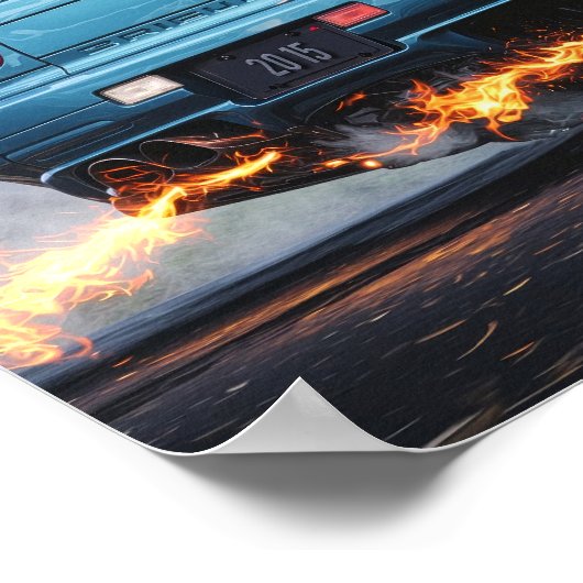 Skyline R34 Neon Drift Poster (Hoek)