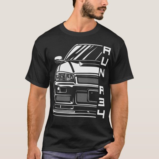Skyline R34 T-shirt (Voorkant)