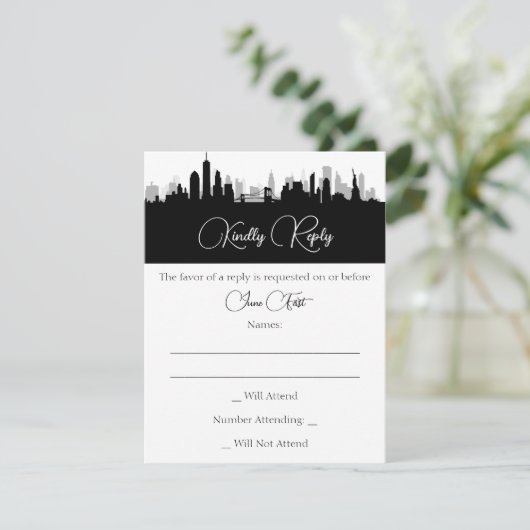 Skyline Response Kaart (Staand voorkant)