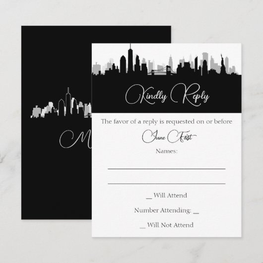 Skyline Response Kaart (Voorkant / Achterkant)