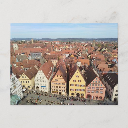 Skyline Rothenburg ob der Tauber, Duitsland Briefkaart (Voorkant)