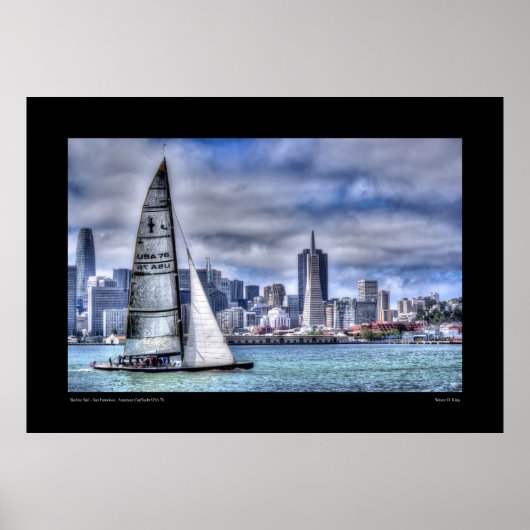 Skyline Sail - San Francisco Poster (Voorkant)
