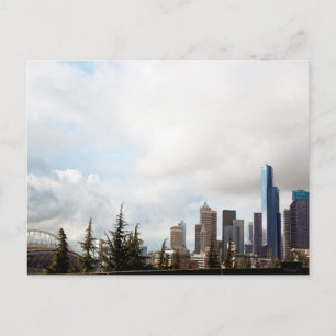 Skyline Seattle...een ander Uitzicht... Briefkaart