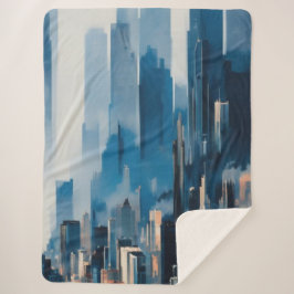 Skyline Sherpa Blanket Sherpa Deken