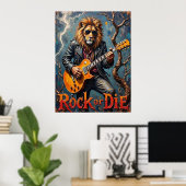 Skyline Shred: De ongetemde melodie van de leeuw Poster (Thuiskantoor)