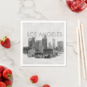 skyline sketch van de stad Los Angeles Servet (Insitu)