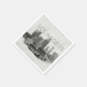 skyline sketch van de stad Los Angeles Servet (Hoek)