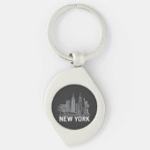 Skyline Sleutelhanger van New York - iconische sta (Voorkant)