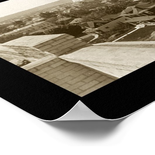 Skyline Spokane WA Foto 1911 Poster (Hoek)