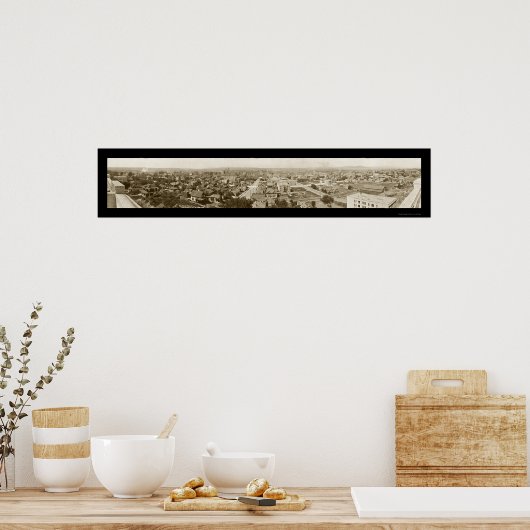 Skyline Spokane WA Foto 1911 Poster (Keuken)