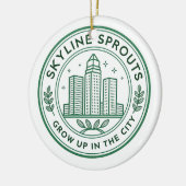 Skyline Sprouts Memorial Ornament | Urban Farming  (Links)