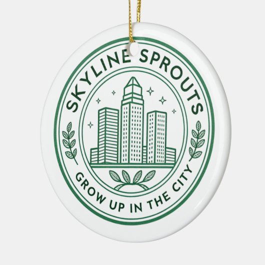 Skyline Sprouts Memorial Ornament | Urban Farming  (Links)