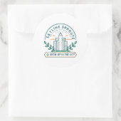 Skyline Sprouts Sticker voor Stadstuinieren | Stad (Tas)