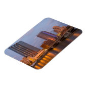 Skyline te Dusk, op de Grote rivier 2 Magneet (Linkerzijde)