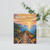 Skyline Trail Canada wordt vertaald als: Skyline T Briefkaart (Staand voorkant)