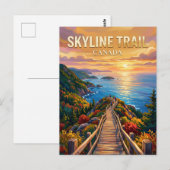 Skyline Trail Canada wordt vertaald als: Skyline T Briefkaart (Voorkant / Achterkant)